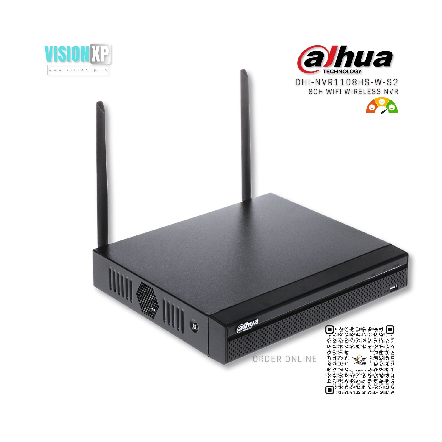 Dahua DHI-NVR1108HS-W-S2 8 Channel WiFi Network Video Recorder NVR Dahua DHI-NVR1108HS-W-S2 8 Channel WiFi Network Video Recorder NVR